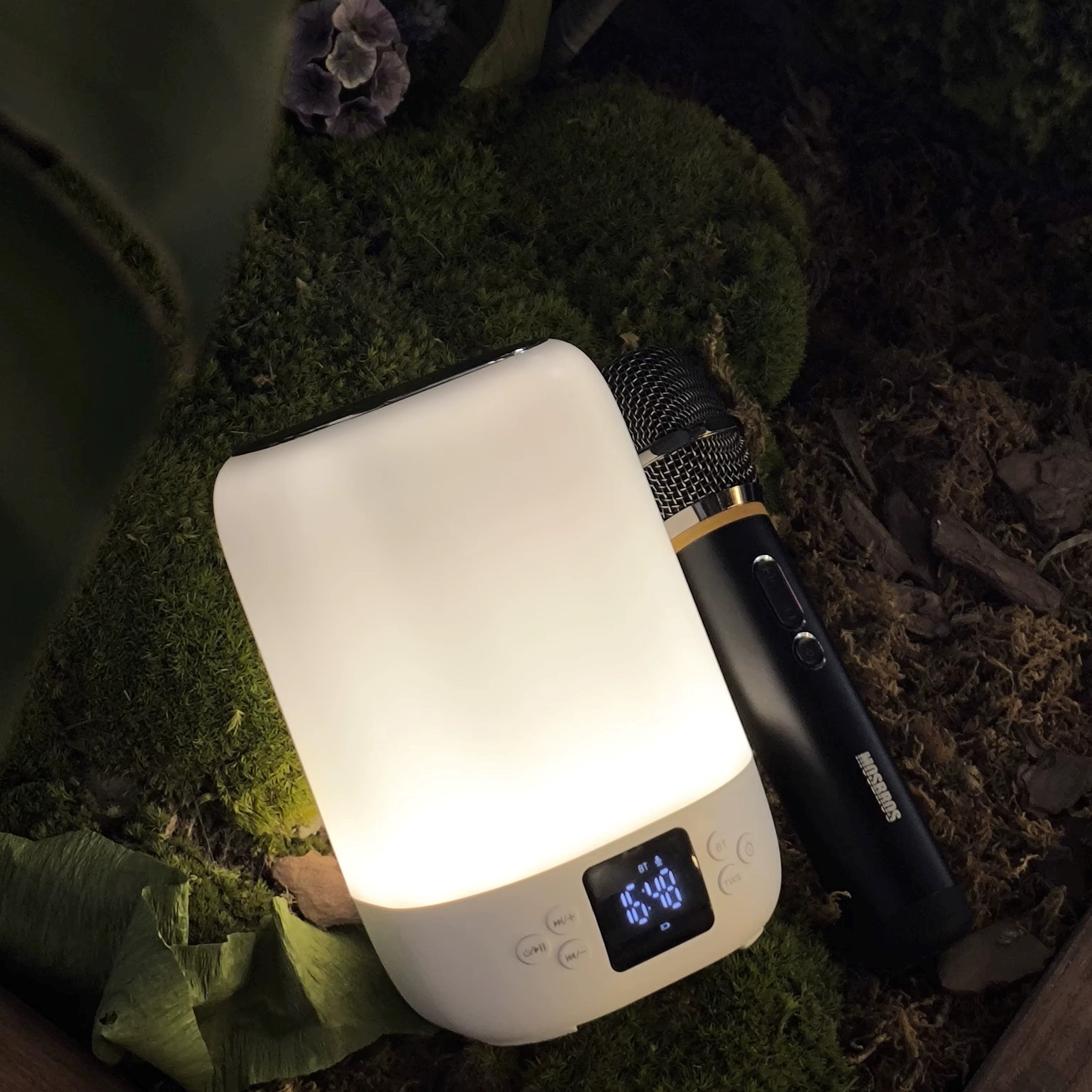 Musky Led Display Alarm Clock With Bluetooth Speaker Musky Led Display Alarm Clock With Bluetooth Speaker